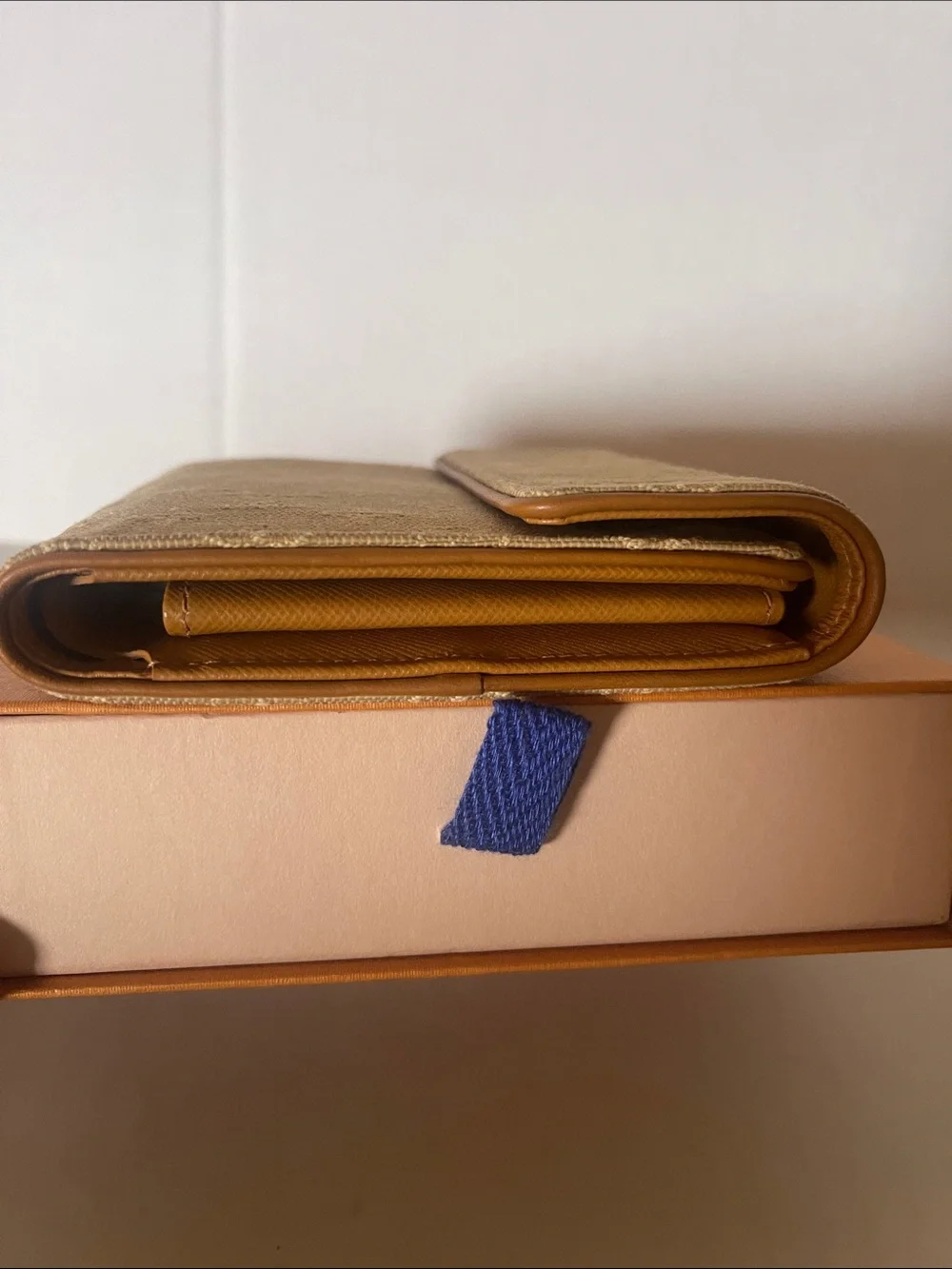 Louis Vuitton Tan Monogram Canvas Card Holder
